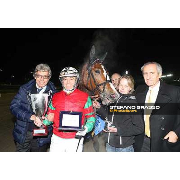 Racing Gran Premio Tino Triossi - Roberto Andreghetti with Princess Grif Napoli - Ippodromo di Agnano,14 dicembre 2013 ph.Stefano Grasso/Ippodromi Partenopei