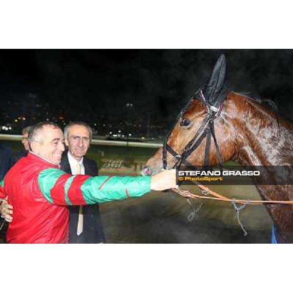 Racing Gran Premio Tino Triossi - Roberto Andreghetti with Princess Grif Napoli - Ippodromo di Agnano,14 dicembre 2013 ph.Stefano Grasso/Ippodromi Partenopei