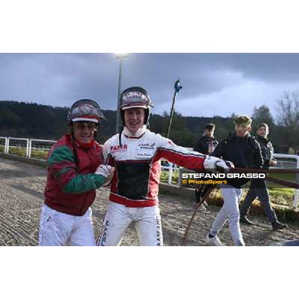 Robin Bakker with Robert Bi wins the 86° Derby Italiano del Trotto Napoli,Agnano 26 dicembre 2013 ph.Stefano Grasso/Ippodromi Partenopei srl