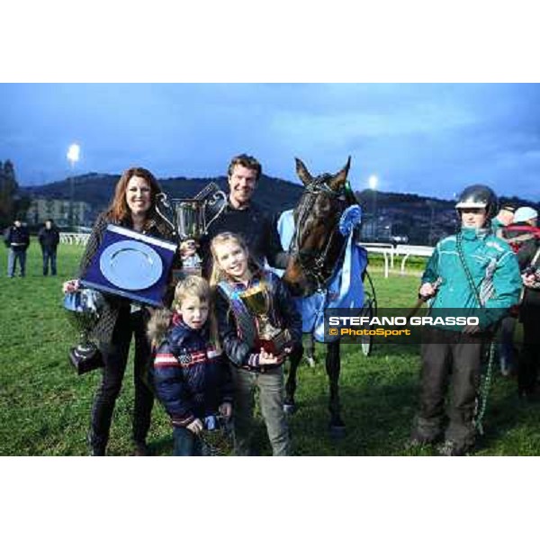 Robin Bakker with Robert Bi wins the 86° Derby Italiano del Trotto Napoli,Agnano 26 dicembre 2013 ph.Stefano Grasso/Ippodromi Partenopei srl