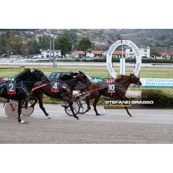 Andrea Guzzinati - Radieux - Consolazione 86° Derby Italiano del Trotto - Trofeo La Torrente Napoli - Ippodromo di Agnano,26 dec. 2013 ph.Stefano Grasso/Ippodromi Partenopei