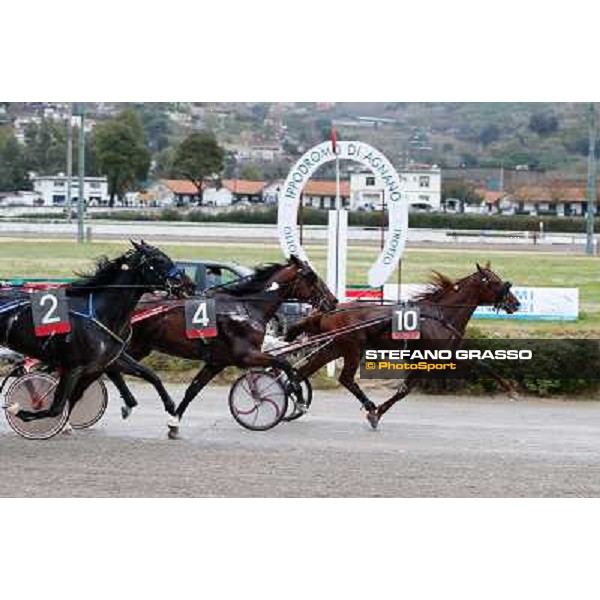 Andrea Guzzinati - Radieux - Consolazione 86° Derby Italiano del Trotto - Trofeo La Torrente Napoli - Ippodromo di Agnano,26 dec. 2013 ph.Stefano Grasso/Ippodromi Partenopei