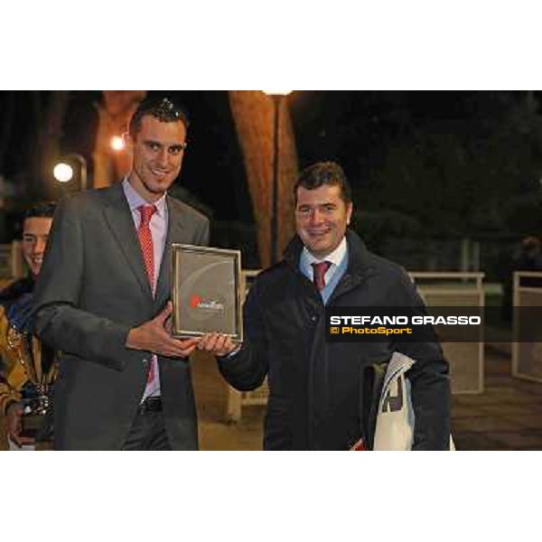Djordje Perovic with Salford Secret wins the Premio Criterium Partenopeo Napoli,Agnano 29 dicembre 2013 ph.Stefano Grasso/Ippodromi Partenopei srl