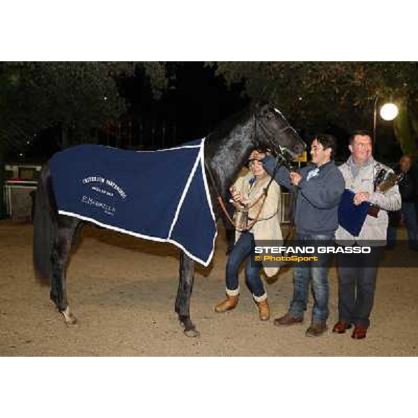Djordje Perovic with Salford Secret wins the Premio Criterium Partenopeo Napoli,Agnano 29 dicembre 2013 ph.Stefano Grasso/Ippodromi Partenopei srl