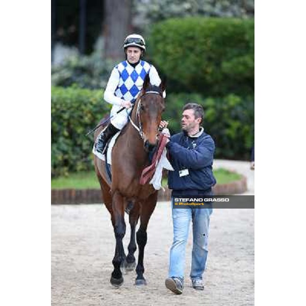 Mirco Demuro and Noble Hachy Napoli,Agnano 29 dicembre 2013 ph.Stefano Grasso/Ippodromi Partenopei srl