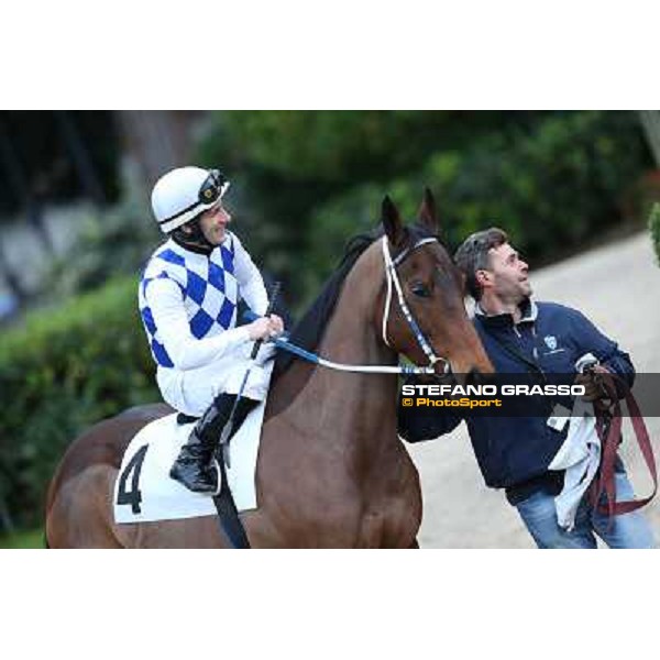 Mirco Demuro and Noble Hachy Napoli,Agnano 29 dicembre 2013 ph.Stefano Grasso/Ippodromi Partenopei srl