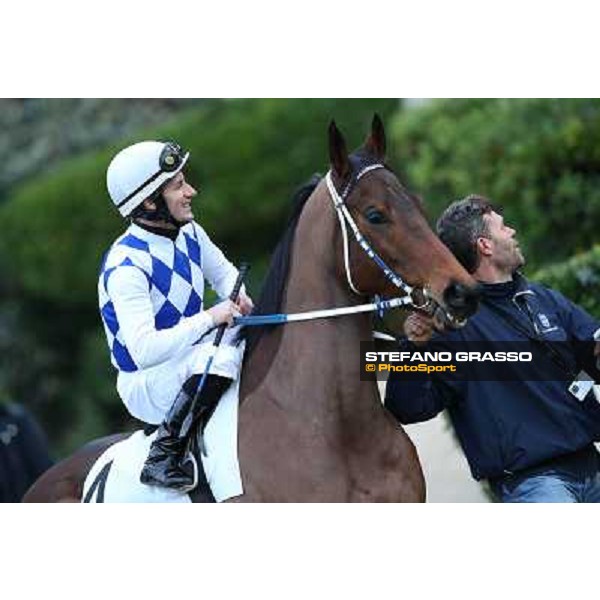 Mirco Demuro and Noble Hachy Napoli,Agnano 29 dicembre 2013 ph.Stefano Grasso/Ippodromi Partenopei srl