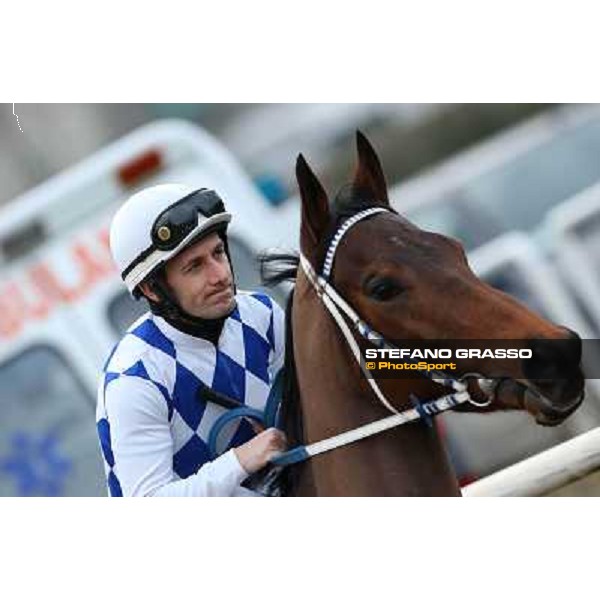 Mirco Demuro and Noble Hachy Napoli,Agnano 29 dicembre 2013 ph.Stefano Grasso/Ippodromi Partenopei srl