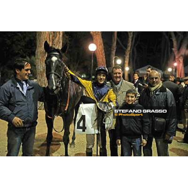 The prize giving of the Premio Criterium Partenopeo won by Djordje Perovic on Salford Secret Napoli,Agnano 29 dicembre 2013 ph.Stefano Grasso/Ippodromi Partenopei srl