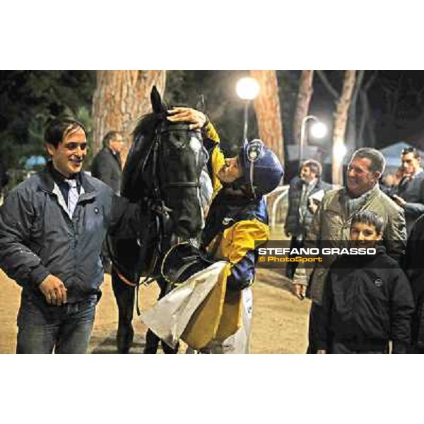 The prize giving of the Premio Criterium Partenopeo won by Djordje Perovic on Salford Secret Napoli,Agnano 29 dicembre 2013 ph.Stefano Grasso/Ippodromi Partenopei srl