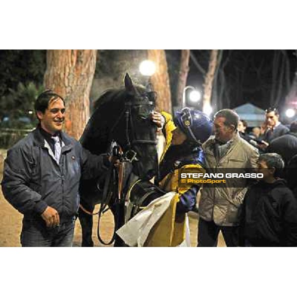 The prize giving of the Premio Criterium Partenopeo won by Djordje Perovic on Salford Secret Napoli,Agnano 29 dicembre 2013 ph.Stefano Grasso/Ippodromi Partenopei srl