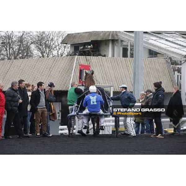 Marco Smorgon and Oropuro Bar - Prix du Luxembourg Paris - Vincennes, 25th jan.2014 ph.Stefano Grasso