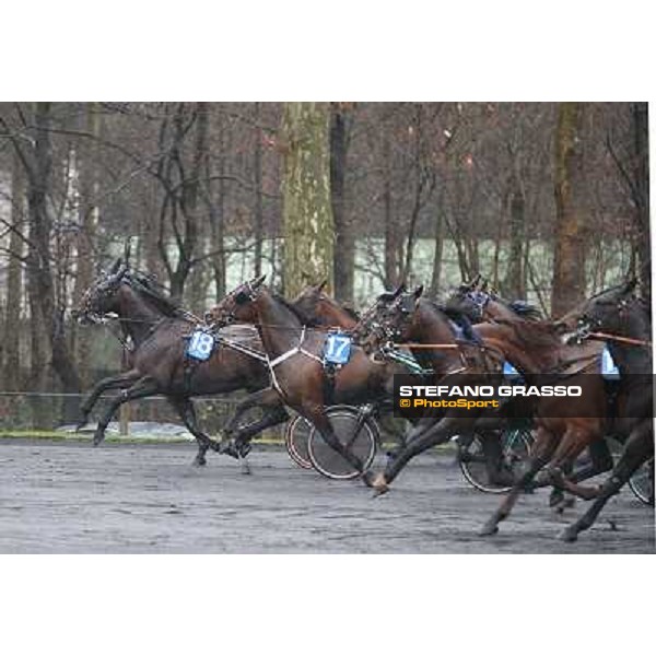 Orjan Kihlstrom with Maharajah wins the Grand Prix d\'Amerique 2014 Paris - Vincennes, 26th jan.2014 ph.Stefano Grasso