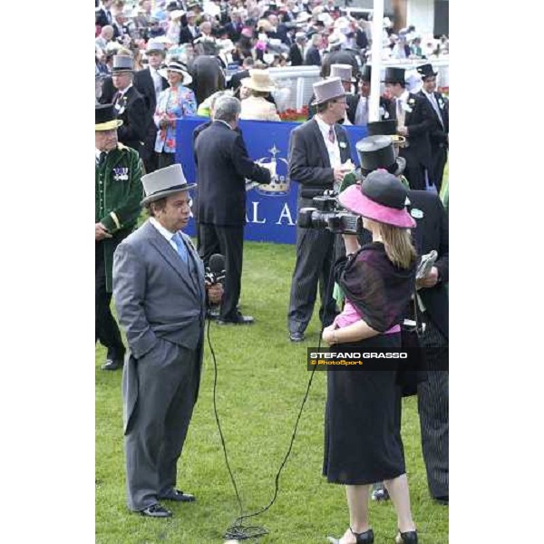 Elie Lellouche, trainer of Westerner, interviewed by Equidia Royal Ascot at York - Ladies Day York, 16th june 2005 ph. Stefano Grasso