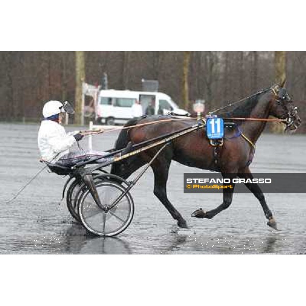 Roberto Andreghetti and Mack Grace Sm - the Grand Prix d\'Amerique 2014 Paris - Vincennes, 26th jan.2014 ph.Stefano Grasso
