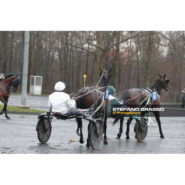Roberto Andreghetti and Mack Grace Sm - the Grand Prix d\'Amerique 2014 Paris - Vincennes, 26th jan.2014 ph.Stefano Grasso