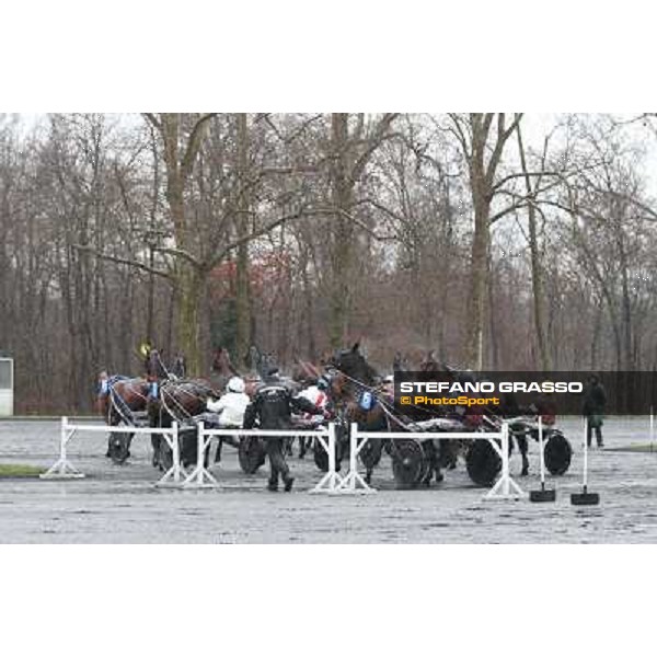 Orjan Kihlstrom with Maharajah wins the Grand Prix d\'Amerique 2014 Paris - Vincennes, 26th jan.2014 ph.Stefano Grasso