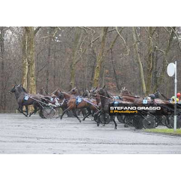 Orjan Kihlstrom with Maharajah wins the Grand Prix d\'Amerique 2014 Paris - Vincennes, 26th jan.2014 ph.Stefano Grasso