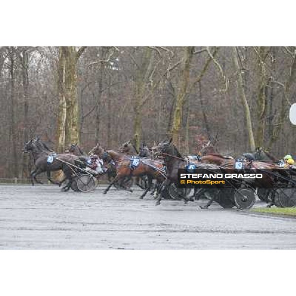 Orjan Kihlstrom with Maharajah wins the Grand Prix d\'Amerique 2014 Paris - Vincennes, 26th jan.2014 ph.Stefano Grasso