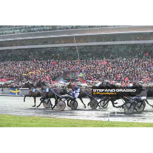 Orjan Kihlstrom with Maharajah wins the Grand Prix d\'Amerique 2014 Paris - Vincennes, 26th jan.2014 ph.Stefano Grasso