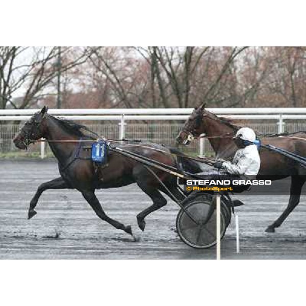 Roberto Andreghetti and Mack Grace Sm - the Grand Prix d\'Amerique 2014 Paris - Vincennes, 26th jan.2014 ph.Stefano Grasso