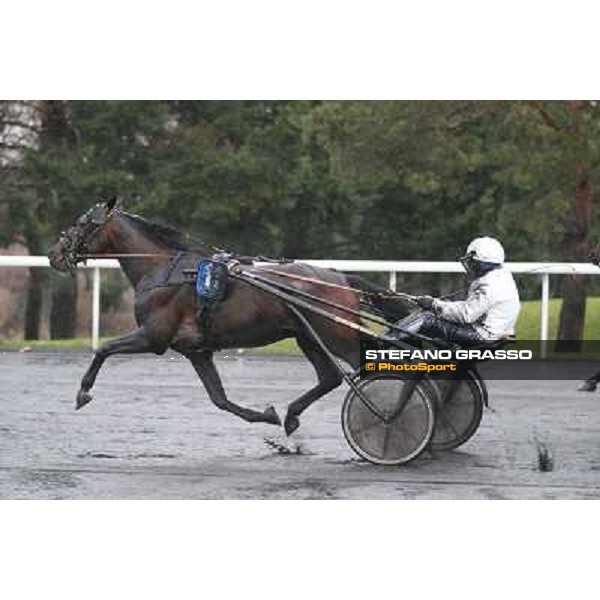 Roberto Andreghetti and Mack Grace Sm - the Grand Prix d\'Amerique 2014 Paris - Vincennes, 26th jan.2014 ph.Stefano Grasso
