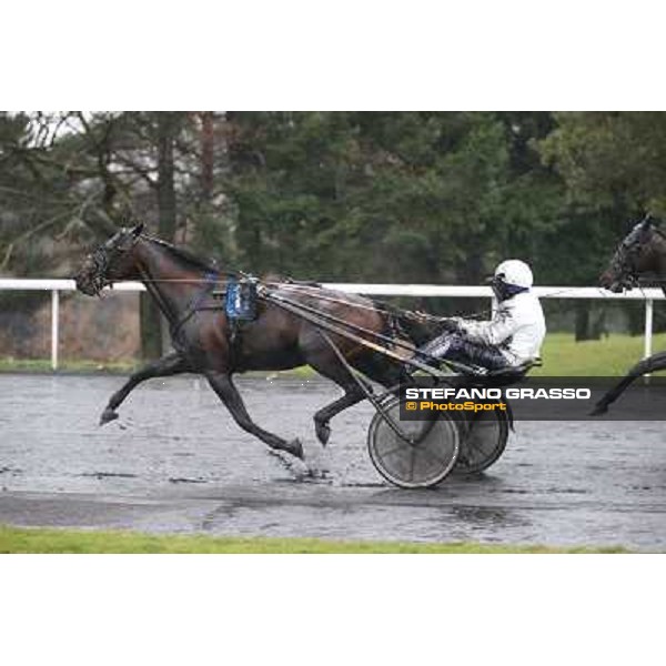 Roberto Andreghetti and Mack Grace Sm - the Grand Prix d\'Amerique 2014 Paris - Vincennes, 26th jan.2014 ph.Stefano Grasso
