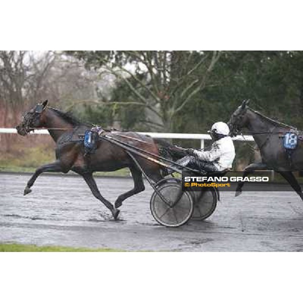 Roberto Andreghetti and Mack Grace Sm - the Grand Prix d\'Amerique 2014 Paris - Vincennes, 26th jan.2014 ph.Stefano Grasso