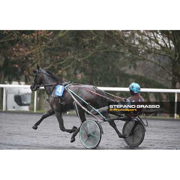 Orjan Kihlstrom with Maharajah wins the Grand Prix d\'Amerique 2014 Paris - Vincennes, 26th jan.2014 ph.Stefano Grasso