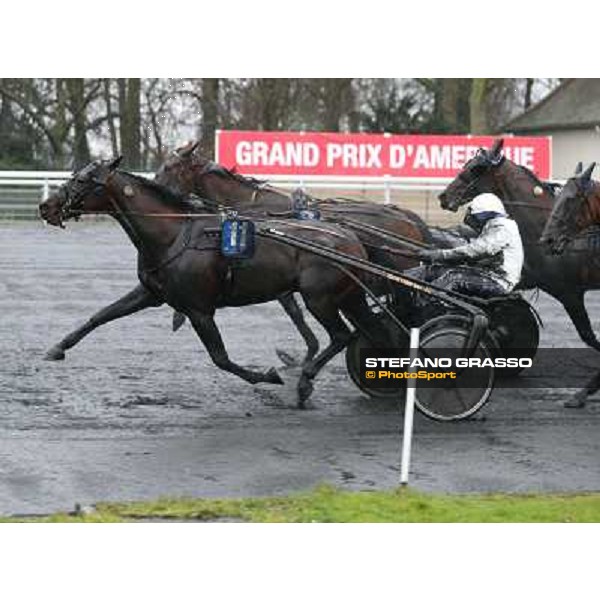 Roberto Andreghetti and Mack Grace Sm - the Grand Prix d\'Amerique 2014 Paris - Vincennes, 26th jan.2014 ph.Stefano Grasso