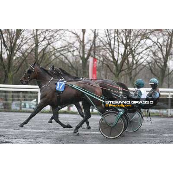 Orjan Kihlstrom with Maharajah wins the Grand Prix d\'Amerique 2014 Paris - Vincennes, 26th jan.2014 ph.Stefano Grasso