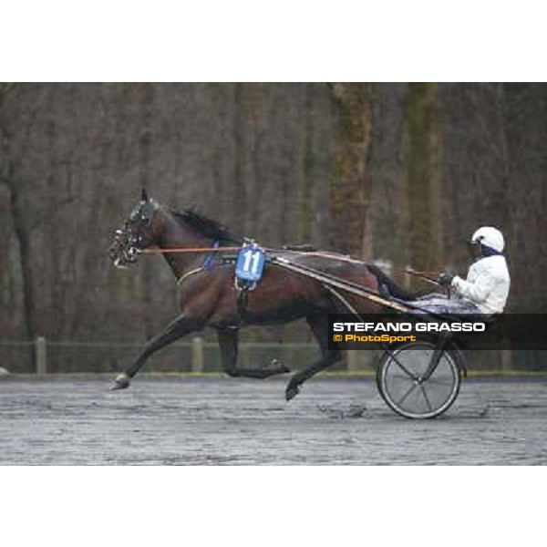 Roberto Andreghetti and Mack Grace Sm - the Grand Prix d\'Amerique 2014 Paris - Vincennes, 26th jan.2014 ph.Stefano Grasso