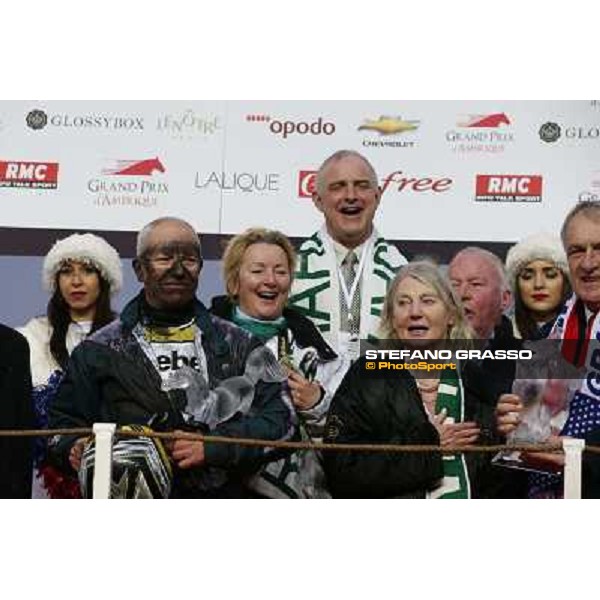 Orjan Kihlstrom with Maharajah wins the Grand Prix d\'Amerique 2014 Paris - Vincennes, 26th jan.2014 ph.Stefano Grasso