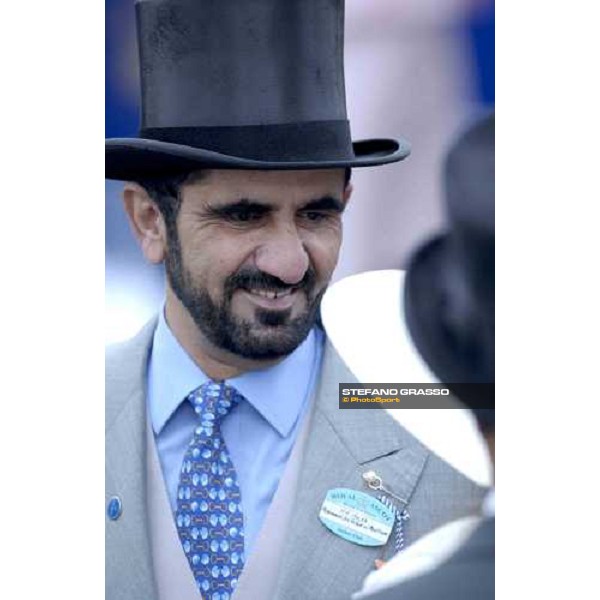 Sheikh Mohamed smile to his wife Princess Haya of Jordan Royal Ascot at York , 2nd day York, 15th june 2005 ph. Stefano Grasso
