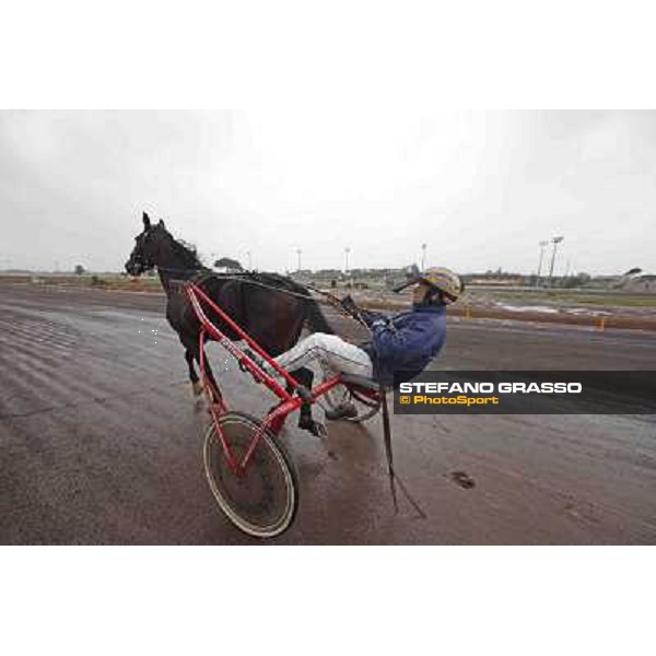 Test of the new trotting racecourse at Rome Capannelle Giampaolo Minnucci Rome - Capannelle racecourse,31st jan.2014 ph.Stefano Grasso
