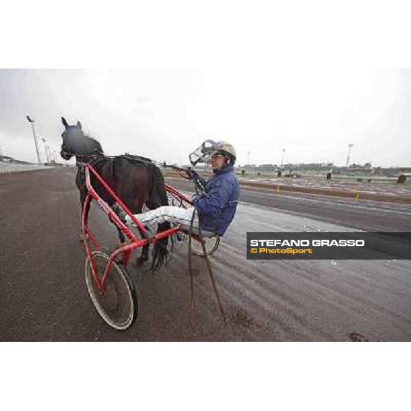 Test of the new trotting racecourse at Rome Capannelle Giampaolo Minnucci Rome - Capannelle racecourse,31st jan.2014 ph.Stefano Grasso