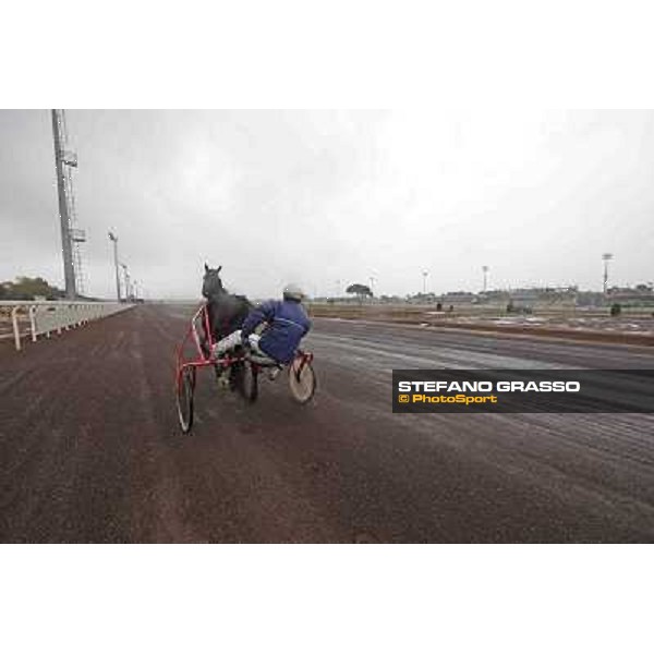 Test of the new trotting racecourse at Rome Capannelle Giampaolo Minnucci Rome - Capannelle racecourse,31st jan.2014 ph.Stefano Grasso