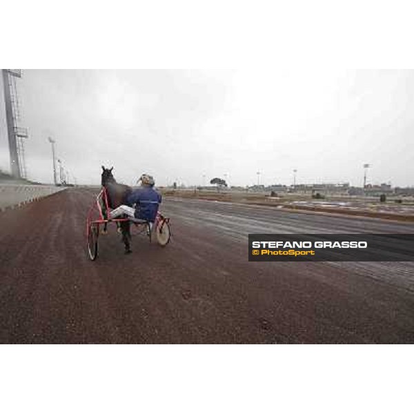 Test of the new trotting racecourse at Rome Capannelle Giampaolo Minnucci Rome - Capannelle racecourse,31st jan.2014 ph.Stefano Grasso