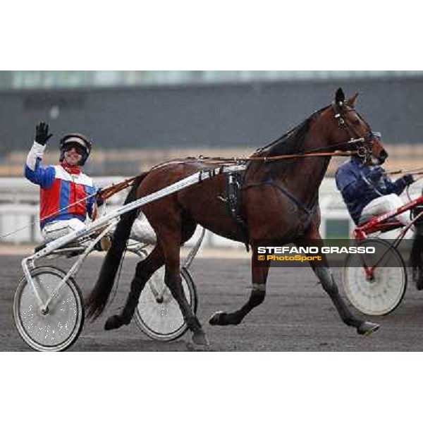 Test of the new trotting racecourse at Rome Capannelle Giampaolo Minnucci and Lucio Becchetti Rome - Capannelle racecourse,31st jan.2014 ph.Domenico Savi/Grasso