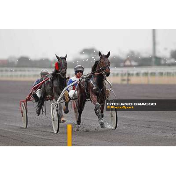 Test of the new trotting racecourse at Rome Capannelle Giampaolo Minnucci and Lucio Becchetti Rome - Capannelle racecourse,31st jan.2014 ph.Domenico Savi/Grasso