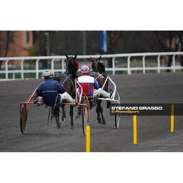 Test of the new trotting racecourse at Rome Capannelle Giampaolo Minnucci and Lucio Becchetti Rome - Capannelle racecourse,31st jan.2014 ph.Domenico Savi/Grasso