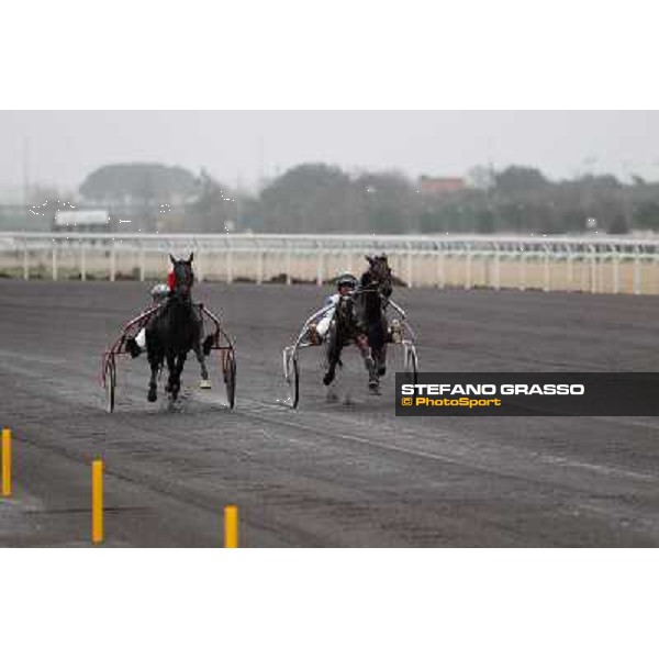 Test of the new trotting racecourse at Rome Capannelle Giampaolo Minnucci and Lucio Becchetti Rome - Capannelle racecourse,31st jan.2014 ph.Domenico Savi/Grasso
