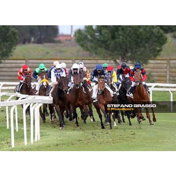 Premio Donatello - Kasperky winner (1st from left) Roma - Capannelle racecourse,2nd march 2014 ph.Stefano Grasso