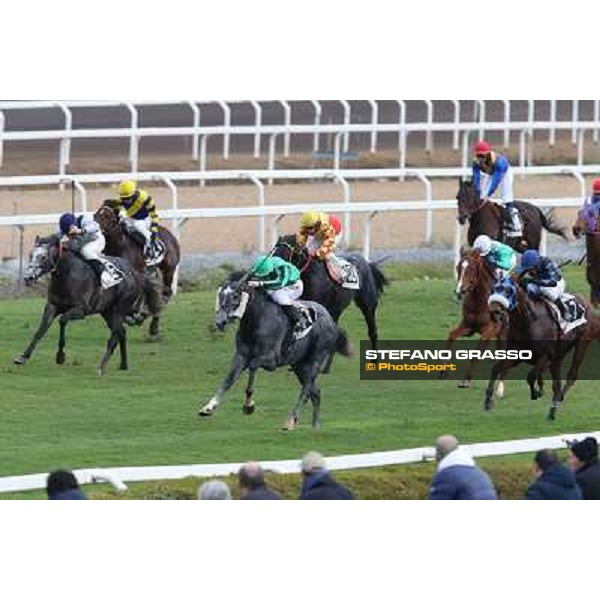 Antonio Fresu and Makarenko win the Premio Optional Roma - Capannelle racecourse,2nd march 2014 ph.Stefano Grasso