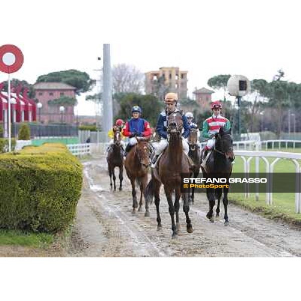 Gabriele Bietolini and Saint Bernard Roma - Capannelle racecourse,2nd march 2014 ph.Domenico Savi/Grasso