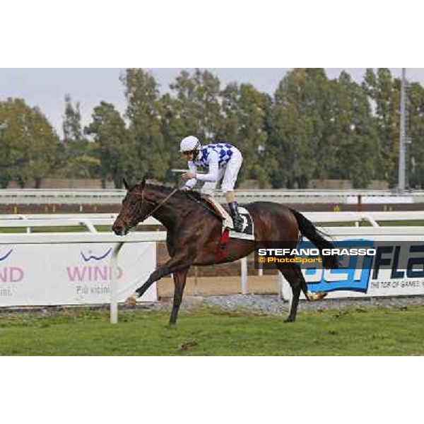 Fiori and Kaspersky win the Premio Donatello Roma - Capannelle racecourse,2nd march 2014 ph.Domenico Savi/Grasso