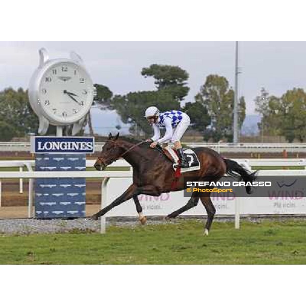 Fiori and Kaspersky win the Premio Donatello Roma - Capannelle racecourse,2nd march 2014 ph.Domenico Savi/Grasso