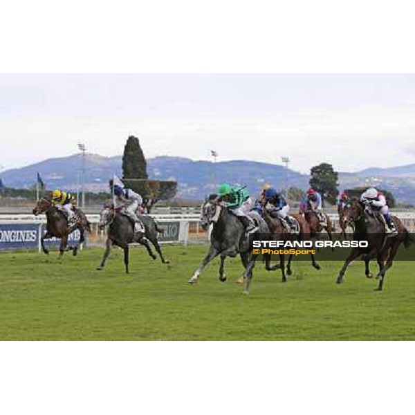 Antonio Fresu and Makarenko win the Premio Optional Roma - Capannelle racecourse,2nd march 2014 ph.Domenico Savi/Grasso