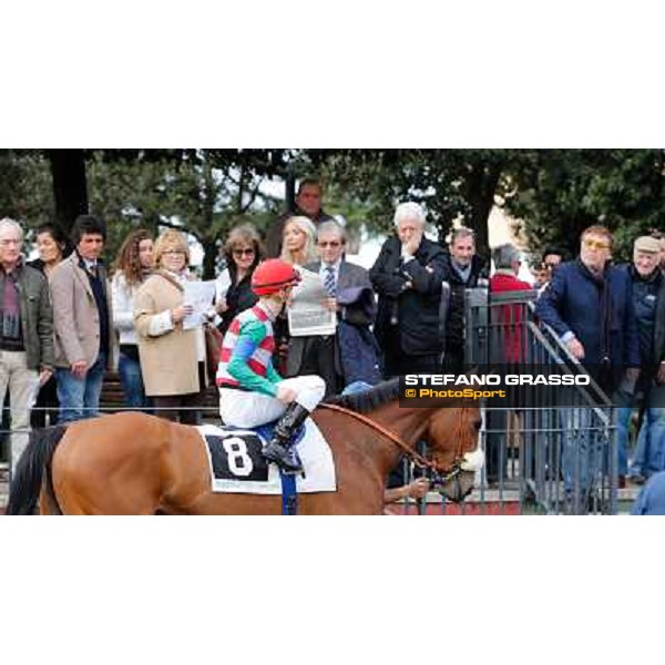 Cristian Demuro on So Many Shots wins the Premio Nannoccia Rome - Capannelle racecourse,9th march 2014 ph.Domenico Savi/Grasso