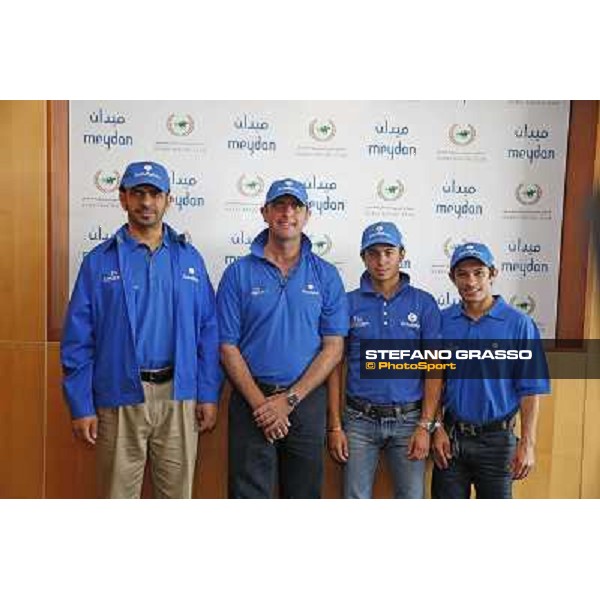 breakfast with the stars - Saeed Bin Suroor,Charlie Appleby,Mickael Barzalona and Silvestre De Sousa Dubai - Meydan racecourse,27th march 2014 ph.Stefano Grasso